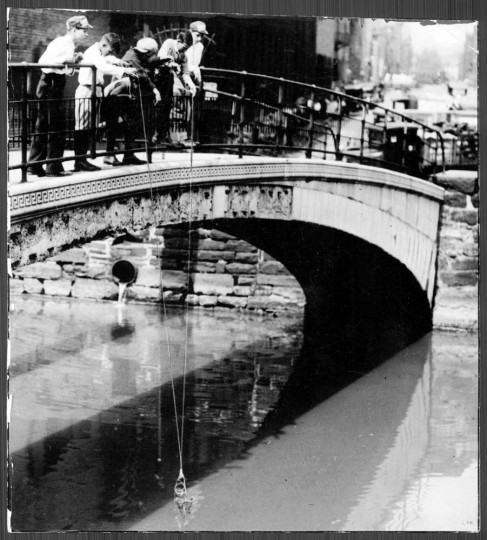 The falls in the early 1900's. (Sun file photo)