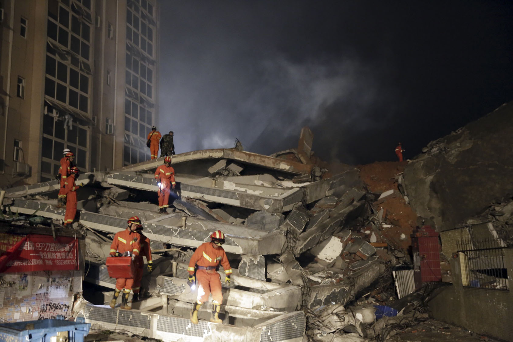 AP China Building Collapse
