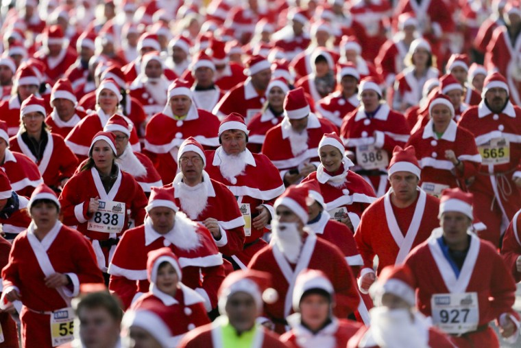 AP Germany Santa Claus Run