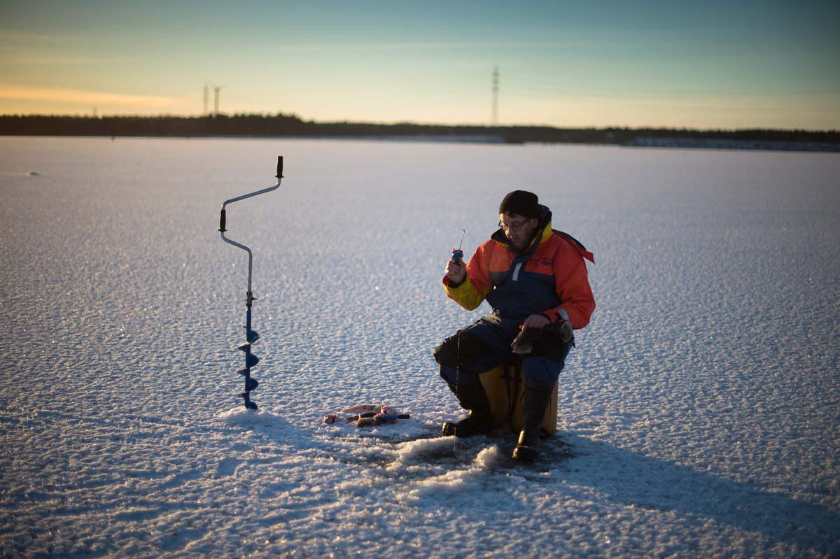 Icefishing on Finland’s Bothnia Sea