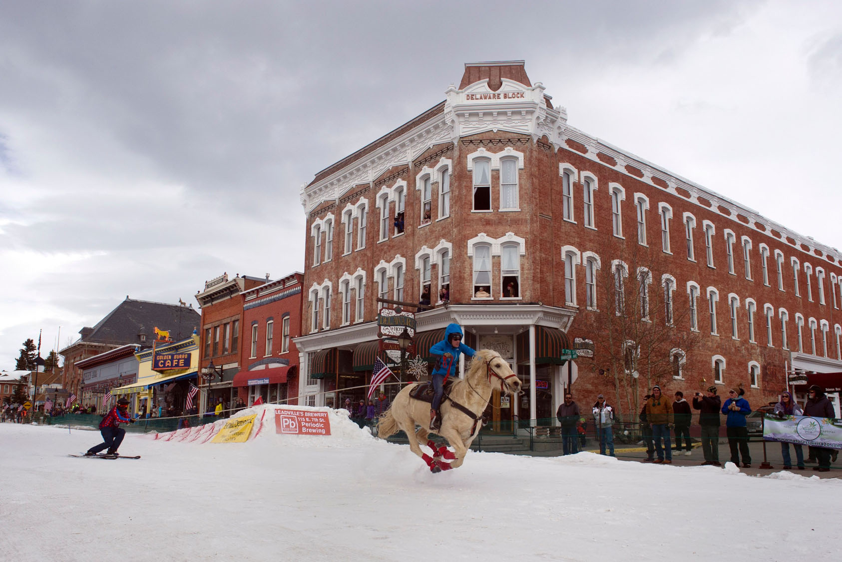 68th annual Leadville Ski Joring competition in Colorado