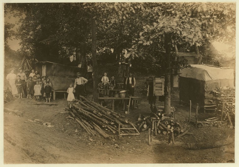 Typical cooking and eating quarters of berry pickers. Anne Arundel Co., Maryland. Courtesy of Maryland Child Labor Committee. Location: Anne Arundel County, Maryland. 1909. (Lewis Hine/Photo courtesy LOC)