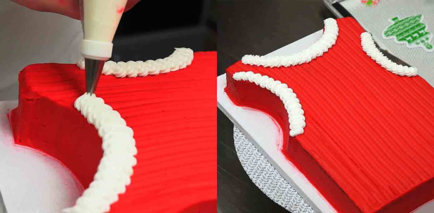 HowTo Make an Ugly Sweater Vest Cake
