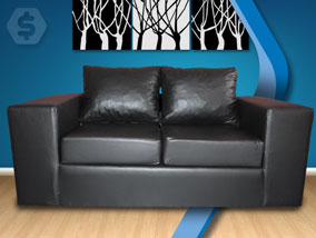 Ver la oferta: SILLÓN 2 CUERPOS tapizado en cuero ecológico, modelo Dakar. 15 colores a elección. DE REGALO mesa puente con 2 puff. Comprá sólo muebles de calidad. Envíos a todo el país.