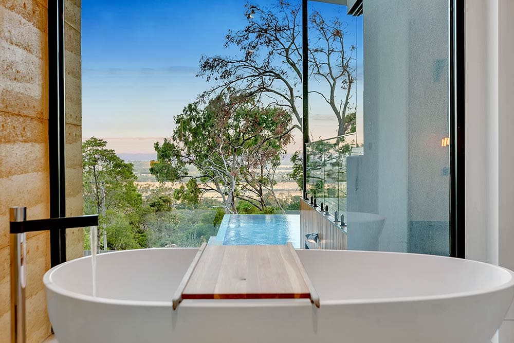 Overlooking the Moorooduc plains sits an impressive new home designed by Little Brick Studio
