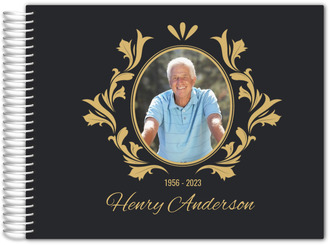 funeral guest books frame personalized x6 custom