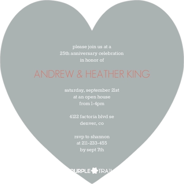 Time Flies By Silver Anniversary Invitation 25th Anniversary Invitations