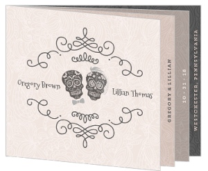 Affordable halloween wedding invitations