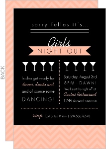 Girls Night Out Invitations, Ladies Night Invites