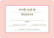 Spring Floral Border Response Card
