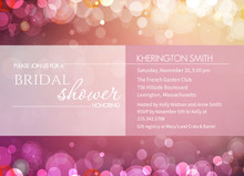 Soft Pink Bubbles Bridal Shower Invite
