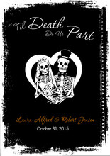Skeleton Heart Wedding Invitation