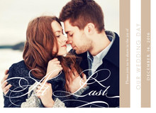 Sweet Brown Elegance Booklet Wedding Invite