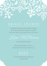 Flourish Pattern Surprise Bridal Shower Invite