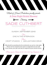 Movie Themed Date Night Bridal Shower Invitation