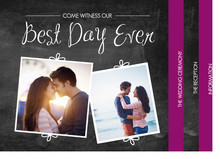 Chalkboard Booklet Wedding Invitation