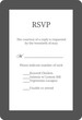 Gray and Elegant White Response Card