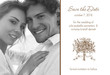 Brown and White Antique Wedding Save the Date