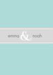 Blue and White Wintry Save the Date Card