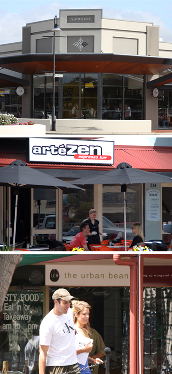 South West cafes: Samovar, artéZEN Espresso Bar and The Urban Bean.