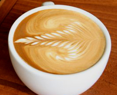 The famous rosetta created by Jen - the 2008 WA Barista Champion The famous rosetta created by Jen - the 2008 WA Barista Champion