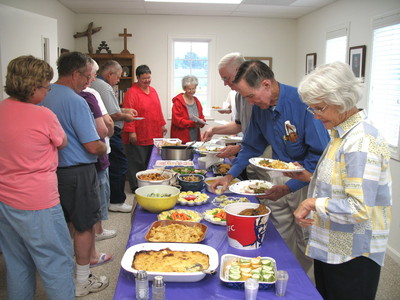 Eating at Church of the Good Shepherd Eating at Church of the Good Shepherd