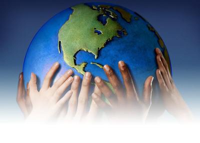 Earth Day 2011 Logo Earth Day 2011 Logo of hands holding up a blue earth