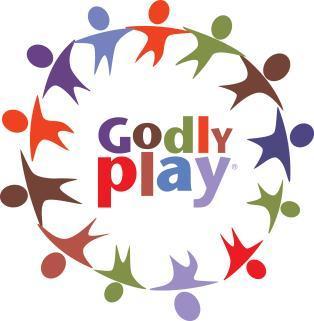 Godly Play Foundation Logo Brightly colored graphic of children linked in a circle