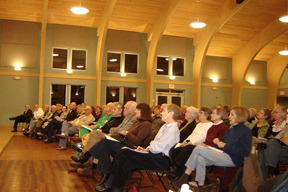 Marcus Borg Audience Audience fills Saints Hall at St Matthew's to hear Marcus Borg