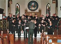 The Calvary Choir and guest conductor Stephen Cleobury choir