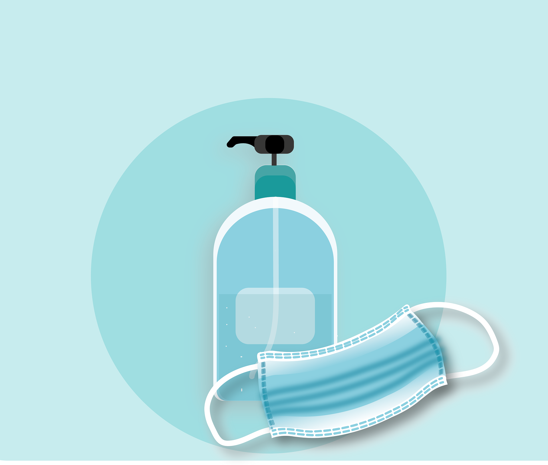 Sanitizer and Mask