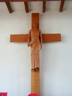 Christus Rex Altar cross at Christ the King
