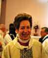 Presiding bishop following worship service at Resurrection Church in Louisville