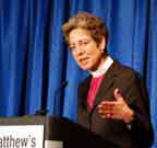 Presiding bishop addresses forum at St. Matthew's Church in Louisville