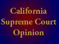 California Supreme Court Opinion