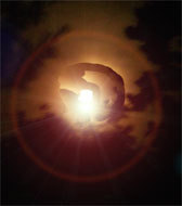 Image of the moon or sun at All Saints