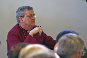 Generation-GenerationDialogue_Gulick Bishop Ted Gulick facilitates dialogue with young adults