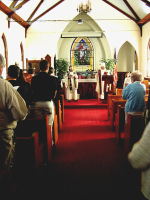 Trinity Church on Palm Sunday