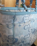 Blue Baby Coach Shoulder Bag