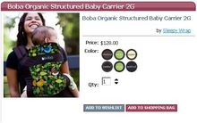 New Boba Toddler carrier