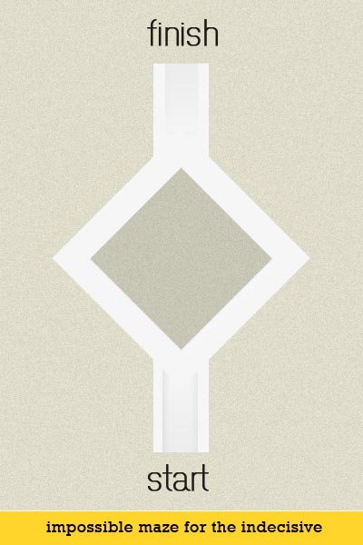 Impossible Maze for the Indecisive