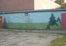 unfinished mural