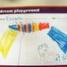 Design Day. Keedan wants a colorful playground.