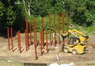 The posts are going in