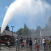 The fire truck cooled us off!