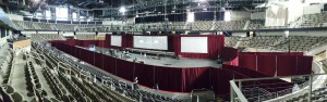 A hockey arena transformed for The University Of Indiana's Capital Campaign