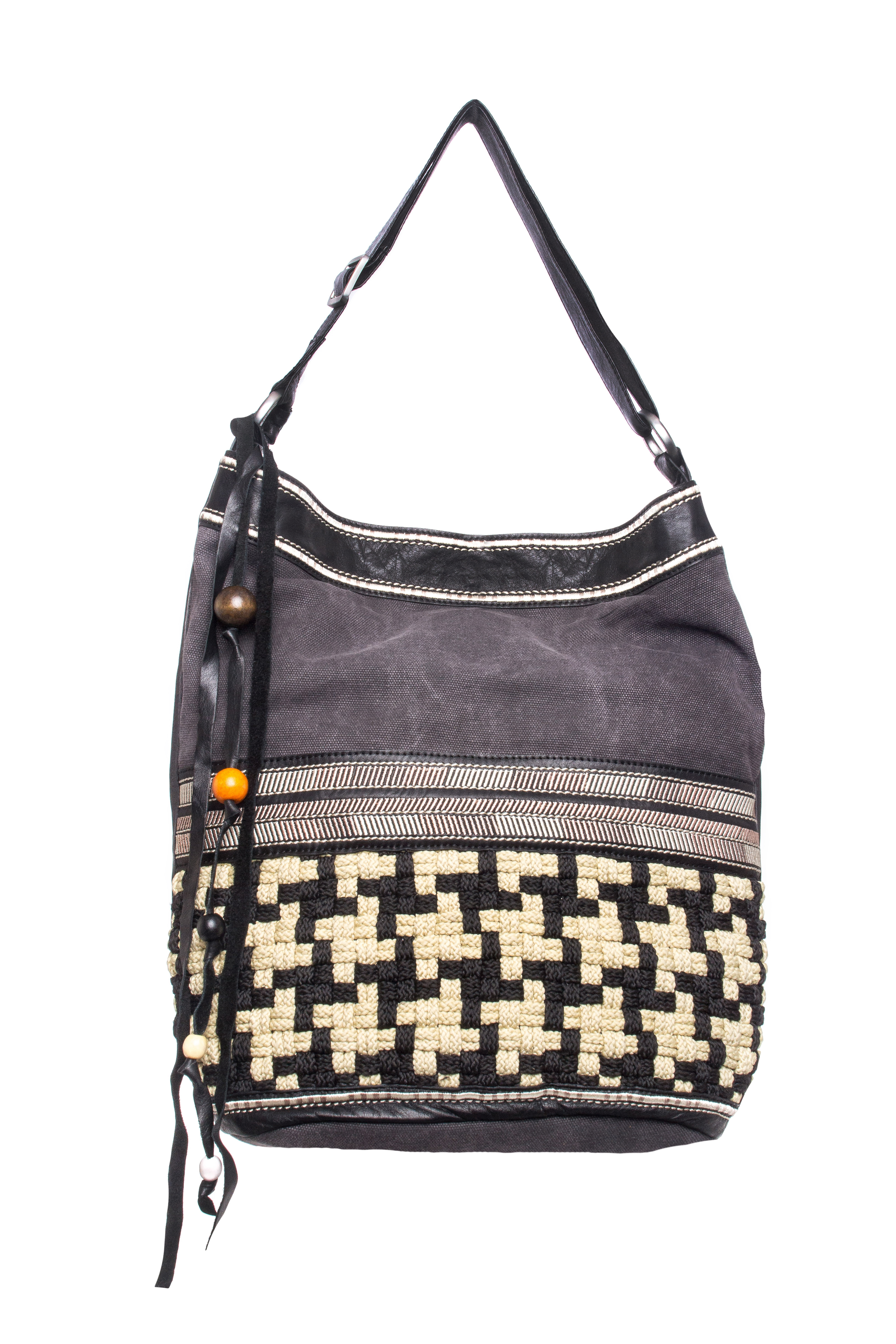 Wanderer Woven Embroidered Bucket Bag Wanderer Woven Embroidered Bucket Bag