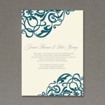 Scroll Wedding Invitation Template