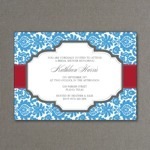 Rococo Wedding Invitation Template