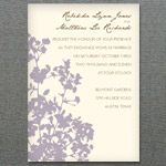 Silhouette Weeds Wedding Invitation Template